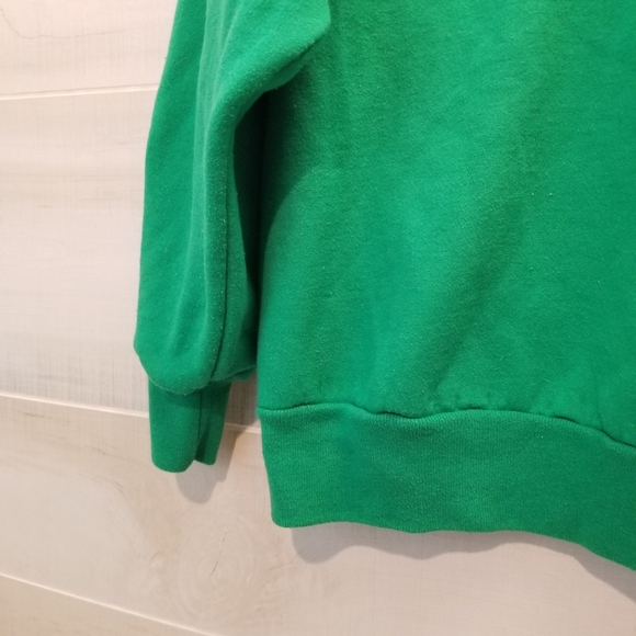 {S} VINTAGE St. Patrick's Day Sweatshirt Green Clovers Luck Of The Irish - Picture 4 of 10